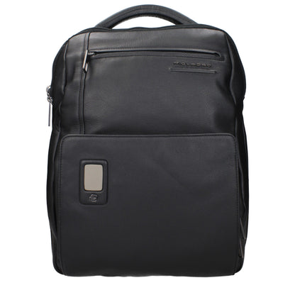 Piquadro Sac à Dos en Cuir Noir CA5105AON