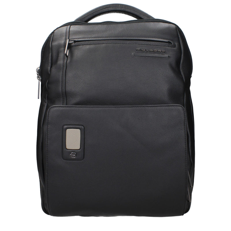 Piquadro Sac à Dos en Cuir Noir CA5105AON
