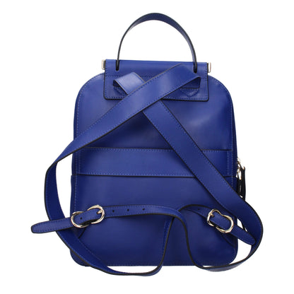 Sacs à dos en cuir bleu Piquadro