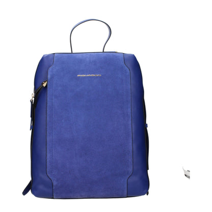 Sacs à dos en cuir bleu Piquadro