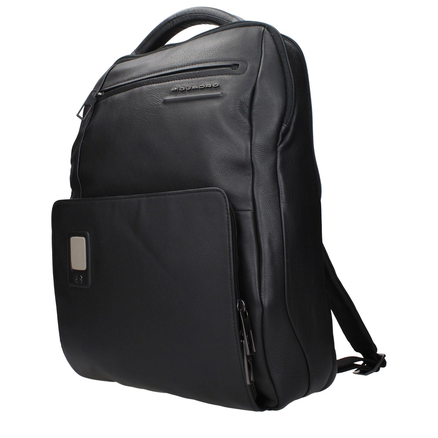 Piquadro Black Leather Backpacks