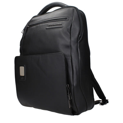 Piquadro Sac à Dos en Cuir Noir CA5105AON
