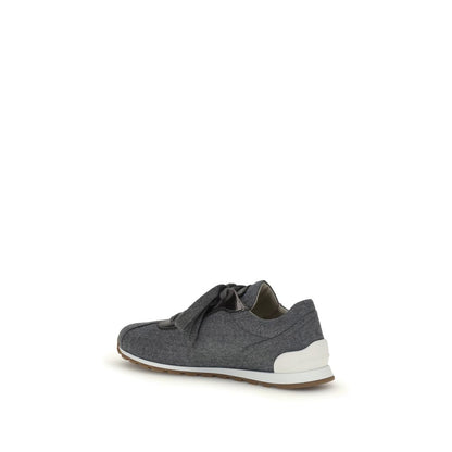 Sneakers en flanelle de laine vierge Brunello Cucinelli