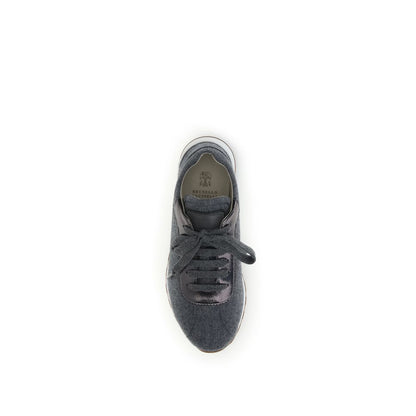 Sneakers en flanelle de laine vierge Brunello Cucinelli
