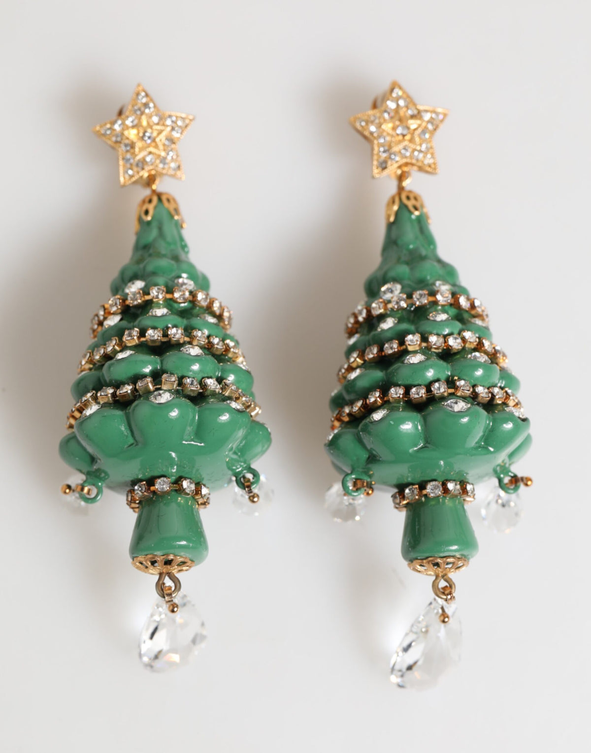 Boucles d'oreilles Noël en laiton doré Dolce & Gabbana