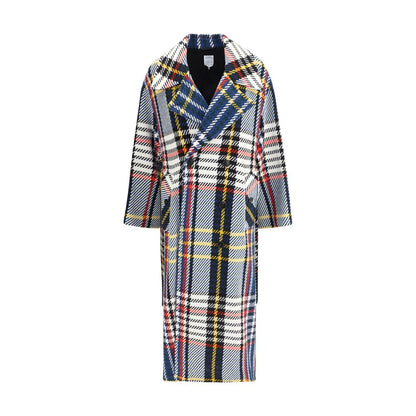 Manteau long à carreaux Sara Roka