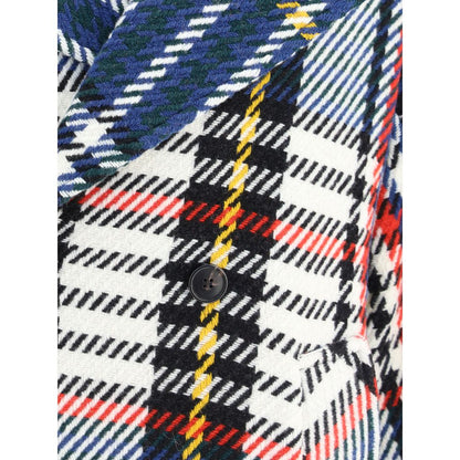 Manteau long à carreaux Sara Roka