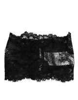 Dolce & Gabbana Black Lace Neck Scarf - Elegant Accessory