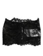 Dolce & Gabbana Black Lace Neck Scarf