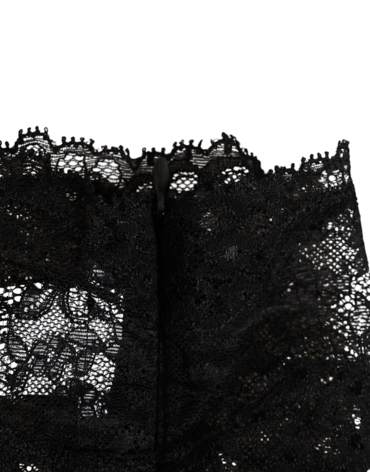 Dolce & Gabbana Black Lace Neck Scarf - Elegant Accessory