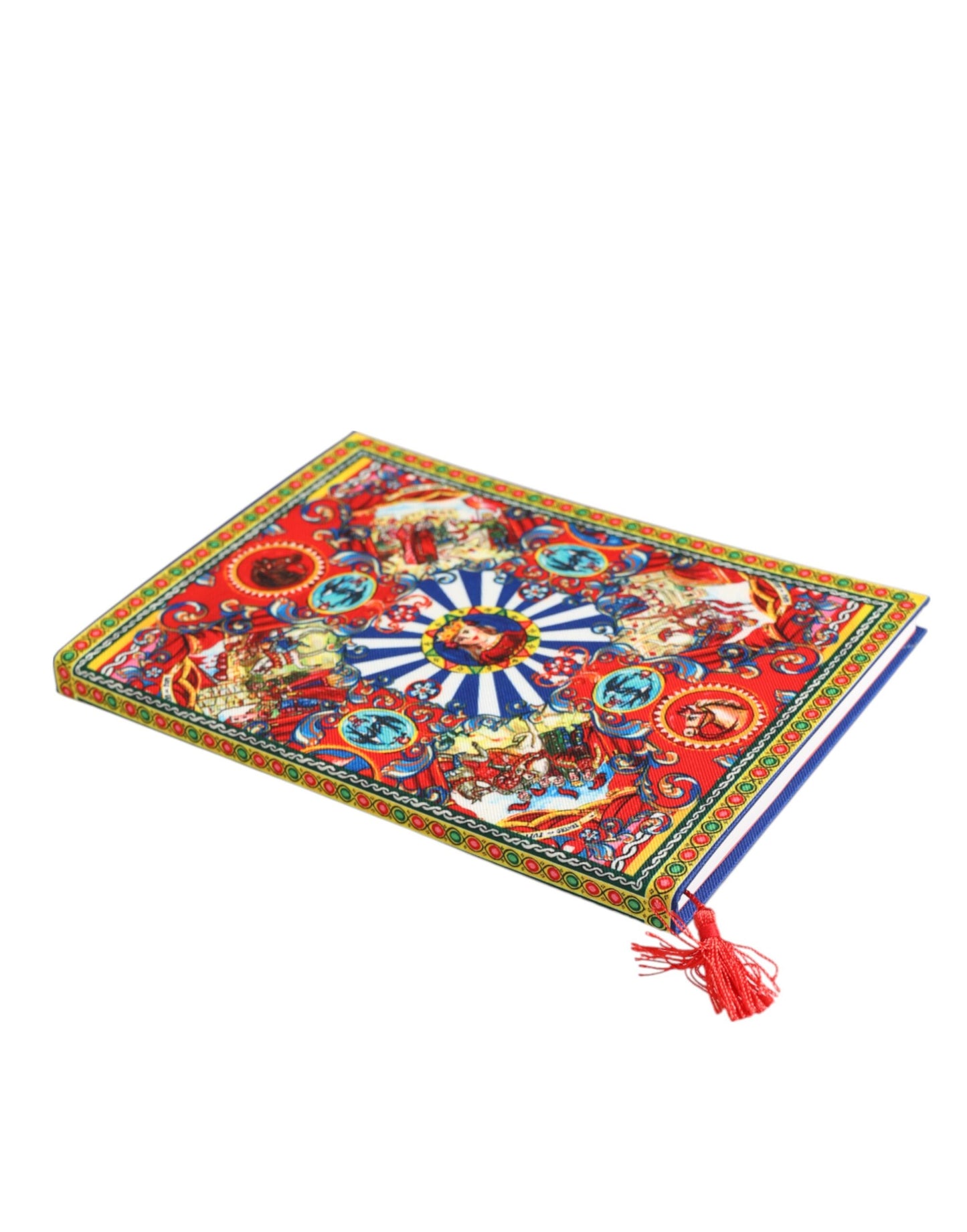 Carnet de notes Dolce &amp; Gabbana multicolore à motifs de la calèche sicilienne