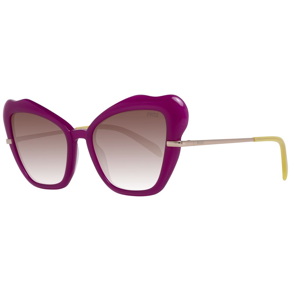 Emilio Pucci Purple Women Sunglass - Elegant Butterfly Style