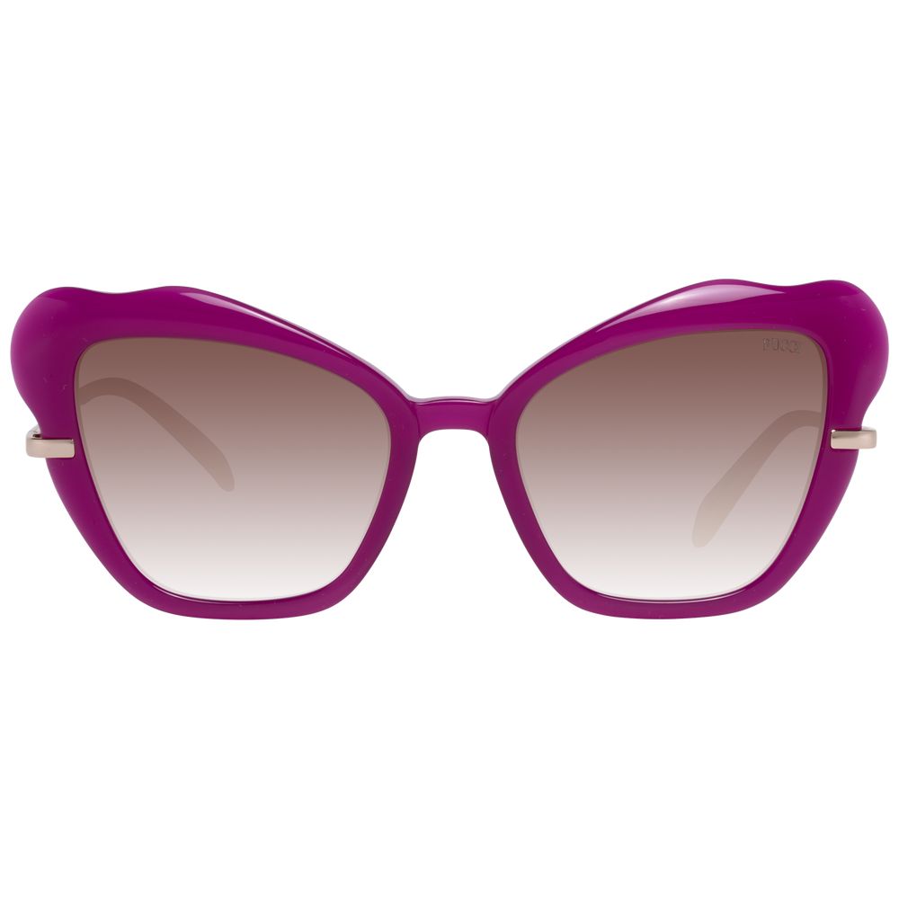 Emilio Pucci Purple Women Sunglass - Elegant Butterfly Style