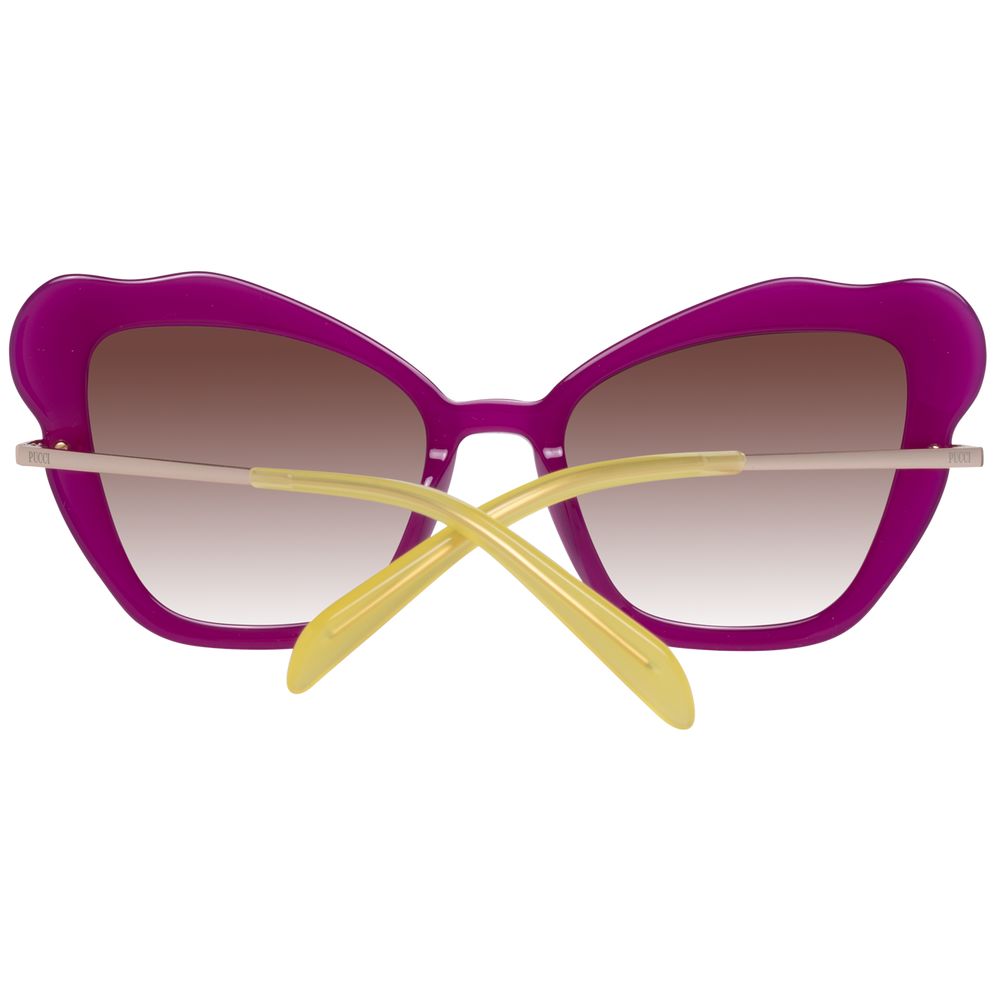 Emilio Pucci Purple Women Sunglass - Elegant Butterfly Style