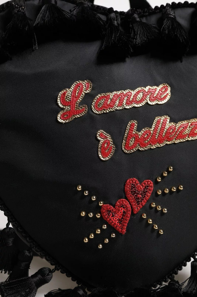 Sac à dos pour enfants Dolce & Gabbana Black Heart L'Amore
