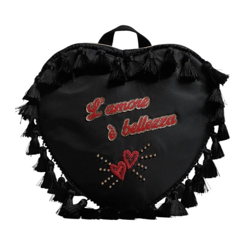 Sac à dos pour enfants Dolce & Gabbana Black Heart L'Amore