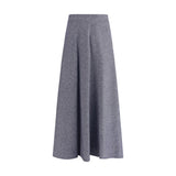 Jupe Midi Évasée Sara Roka - Effet Denim Élégant