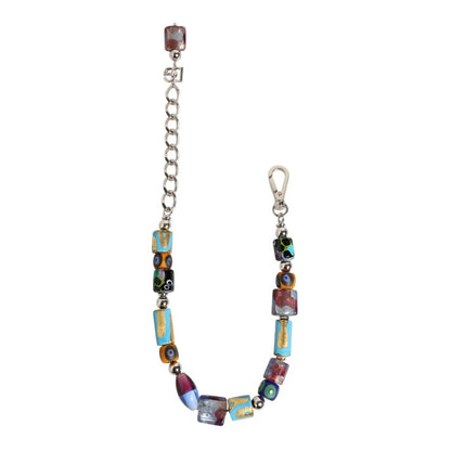 Dolce & Gabbana Multicolor Murano Glass Beads Brass Zamak Necklace
