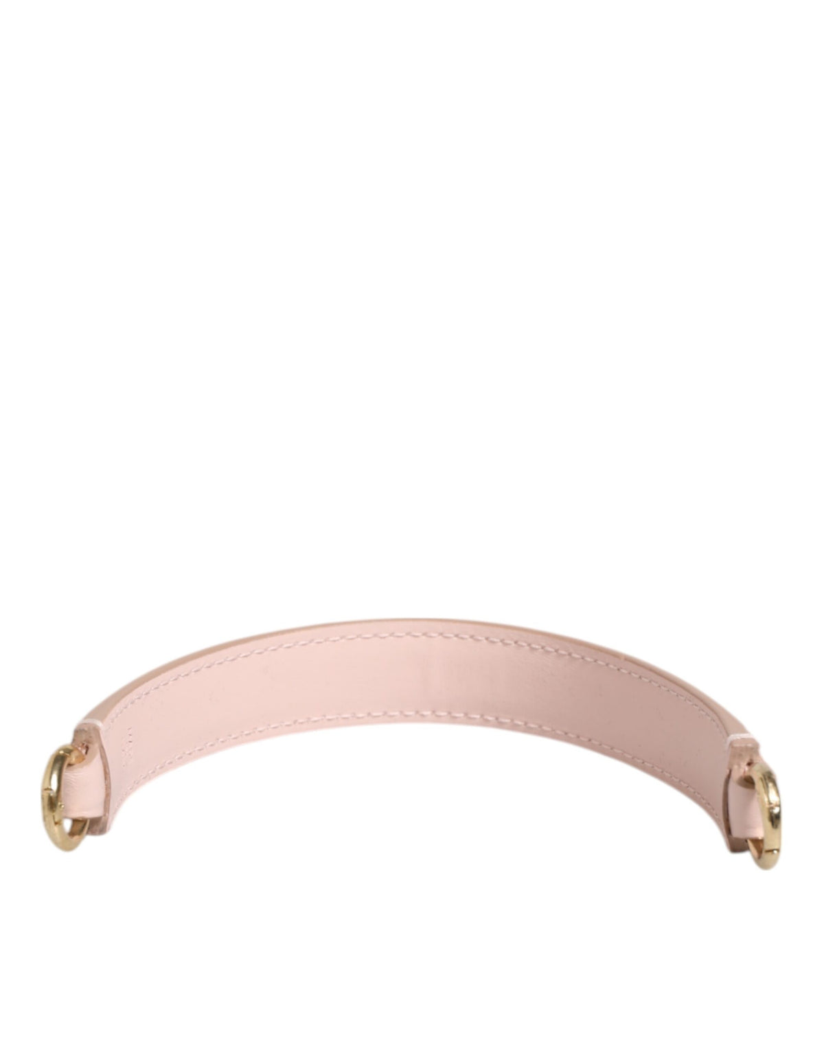 Dolce & Gabbana Pink Leather Shoulder Strap with Gold Tone Hardware