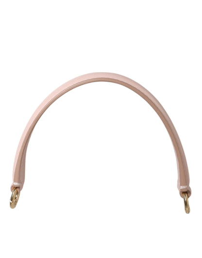 Bandoulière en cuir rose Dolce &amp; Gabbana, avec détail doré, pour grand sac à main.