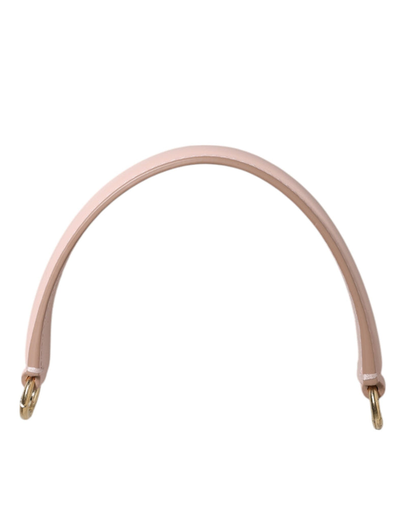 Dolce & Gabbana Pink Leather Shoulder Strap with Gold Tone Hardware