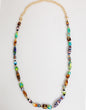 Dolce & Gabbana Multicolor Murano Glass Beads Gold Chain Jewelry Necklace