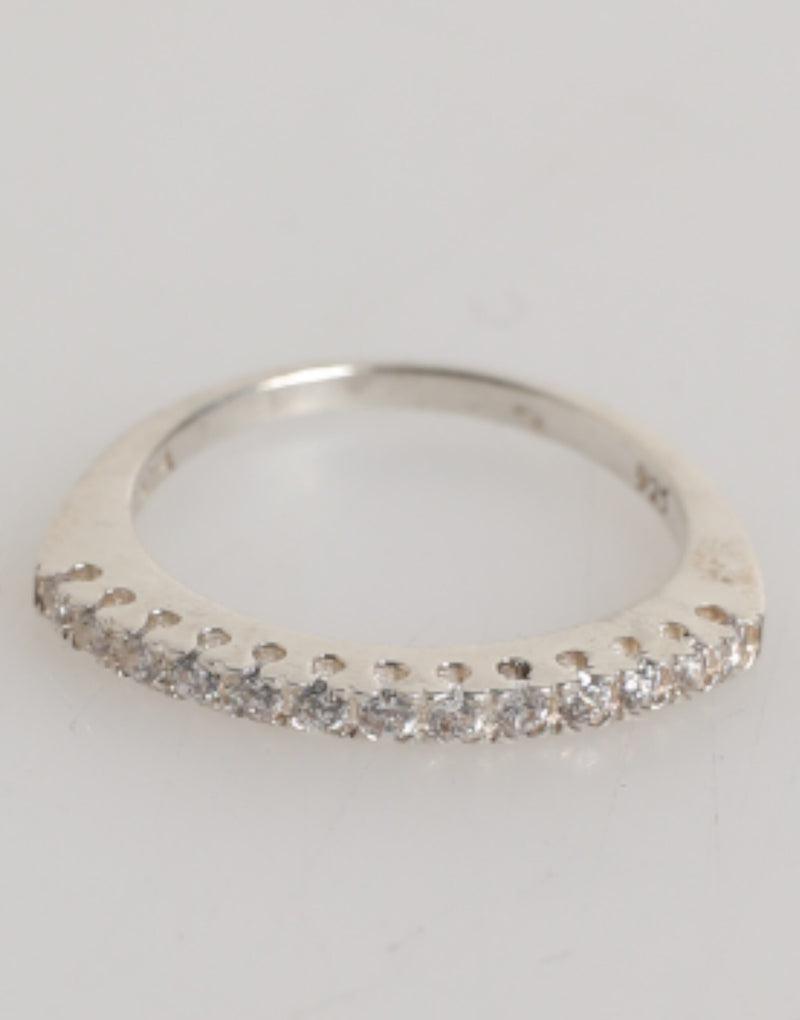 Bague Éternité Pave en Argent Sterling 925 Nialaya