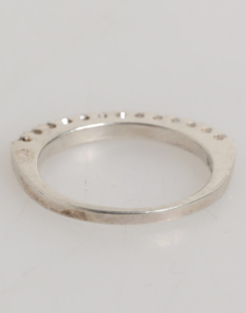 Bague Éternité Pave en Argent Sterling 925 Nialaya
