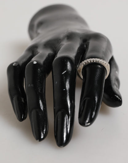 Nialaya Sterling Silver 925 Band Pave CZ Crystal Eternity Ring