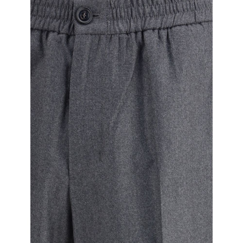 Pantalon en laine vierge Ami Paris