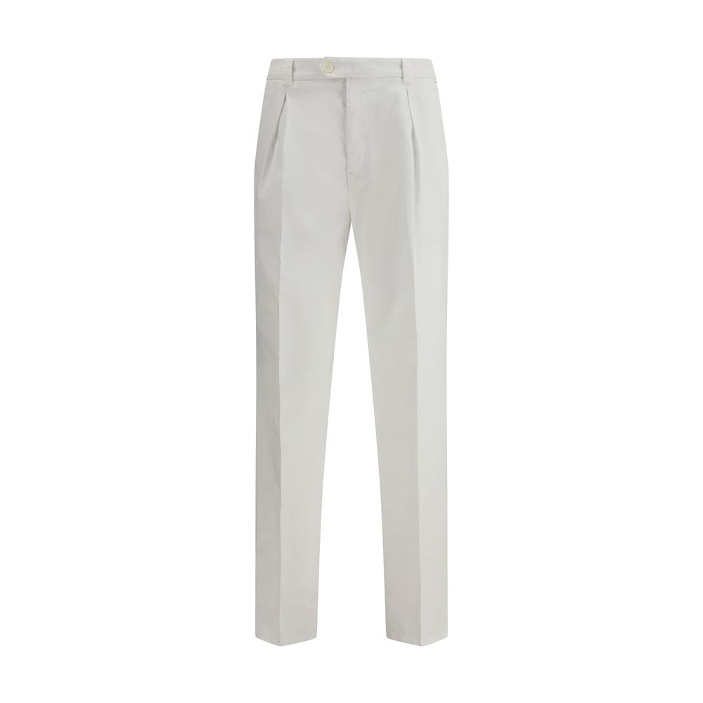 Pantalon en gabardine de coton Brunello Cucinelli