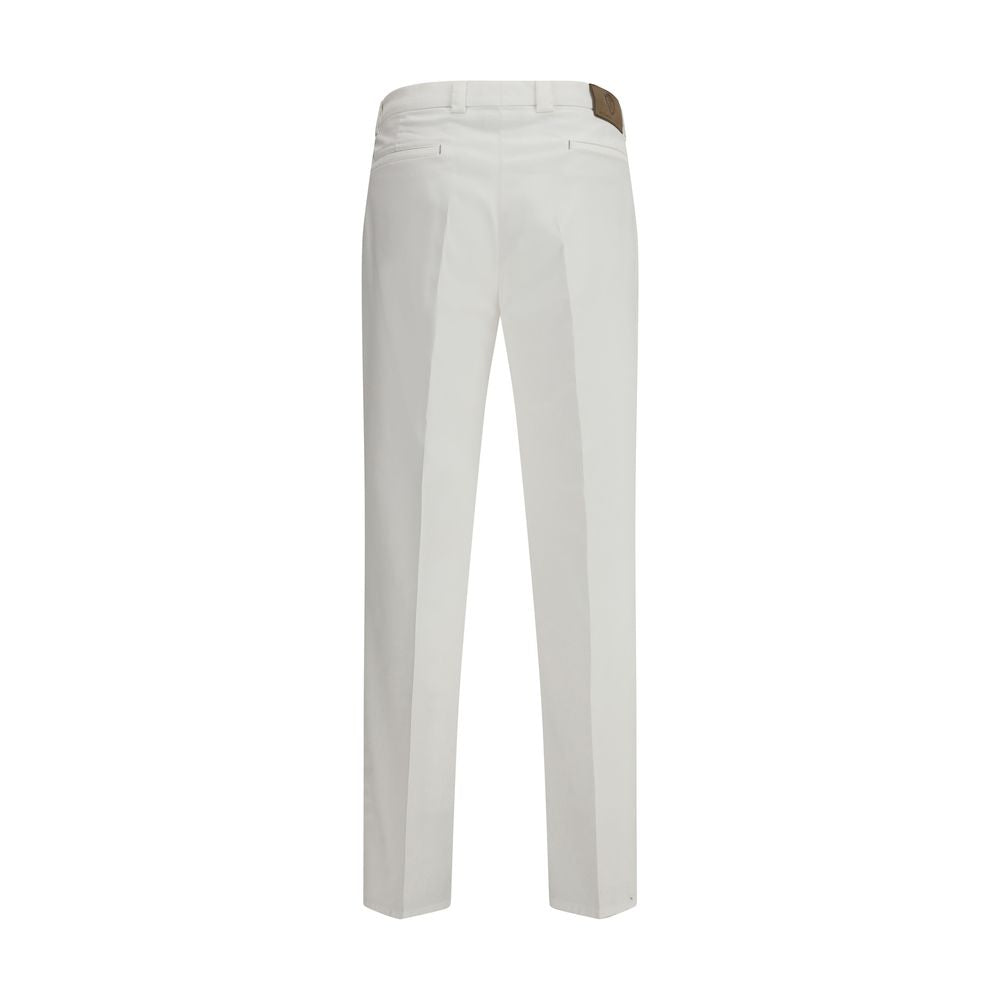 Pantalon en gabardine de coton Brunello Cucinelli