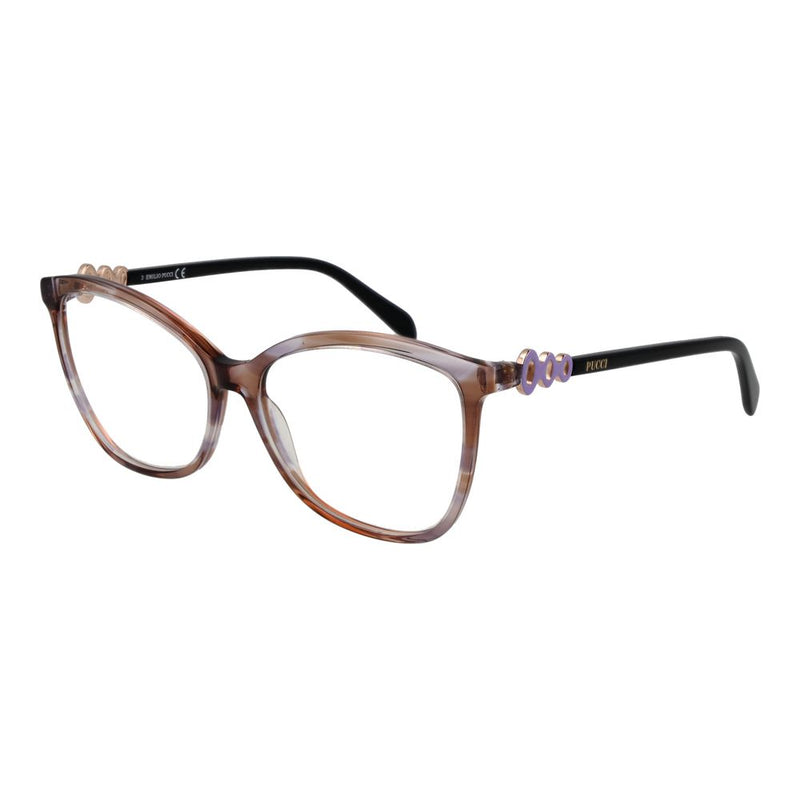 Emilio Pucci Brown Women Glasses Frame - Stylish Butterfly Design