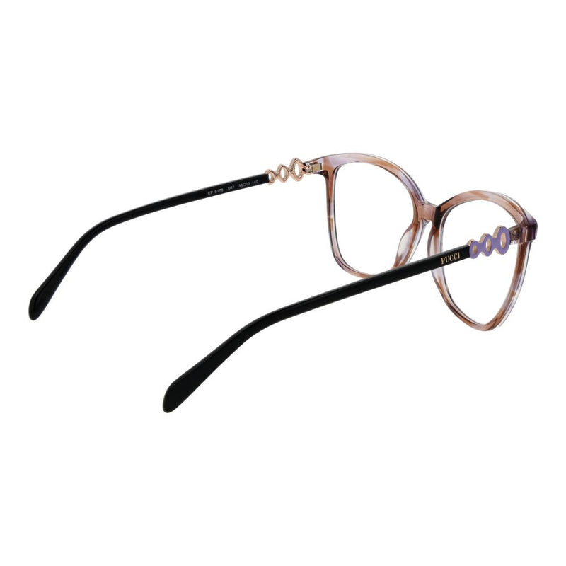Emilio Pucci Brown Women Glasses Frame - Stylish Butterfly Design