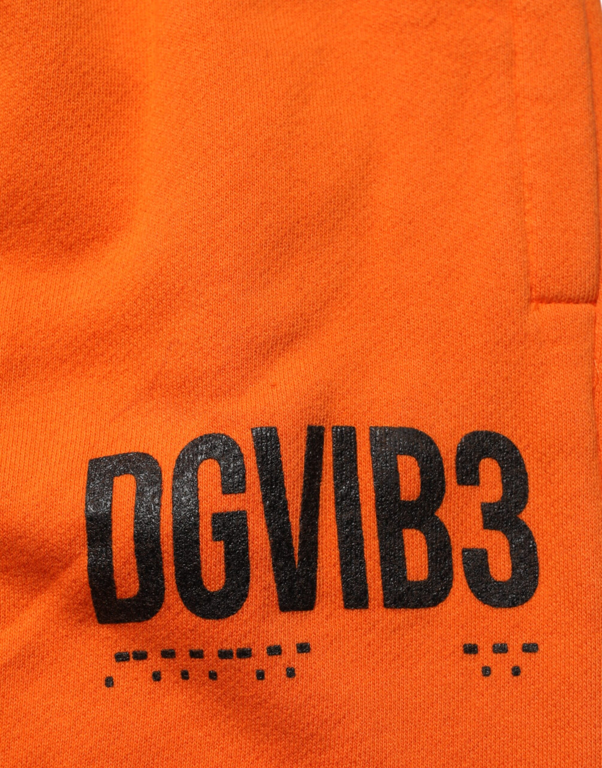 Pantalon de survêtement Dolce &amp; Gabbana orange en coton avec logo DG VIB3 et cordon de serrage