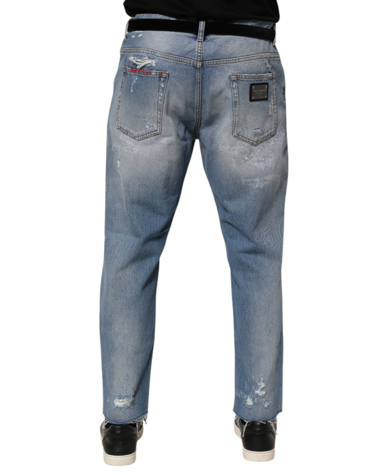 Jean Dolce &amp; Gabbana bleu délavé et déchiré
