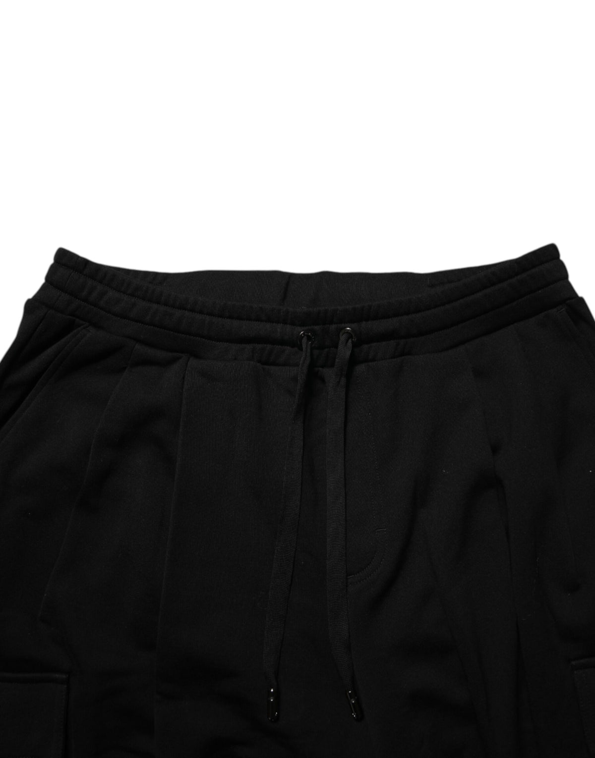 Pantalon cargo Dolce &amp; Gabbana en mélange de coton noir à cordon de serrage