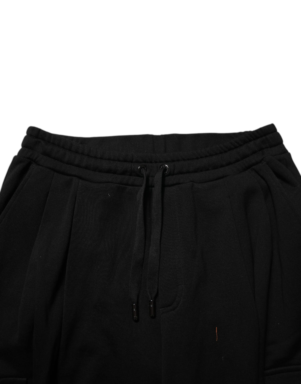 Pantalon cargo Dolce &amp; Gabbana en mélange de coton noir à cordon de serrage
