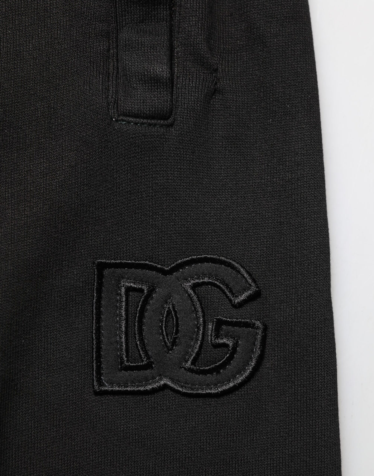 Pantalon de jogging Dolce &amp; Gabbana pour homme, en coton noir avec logo DG