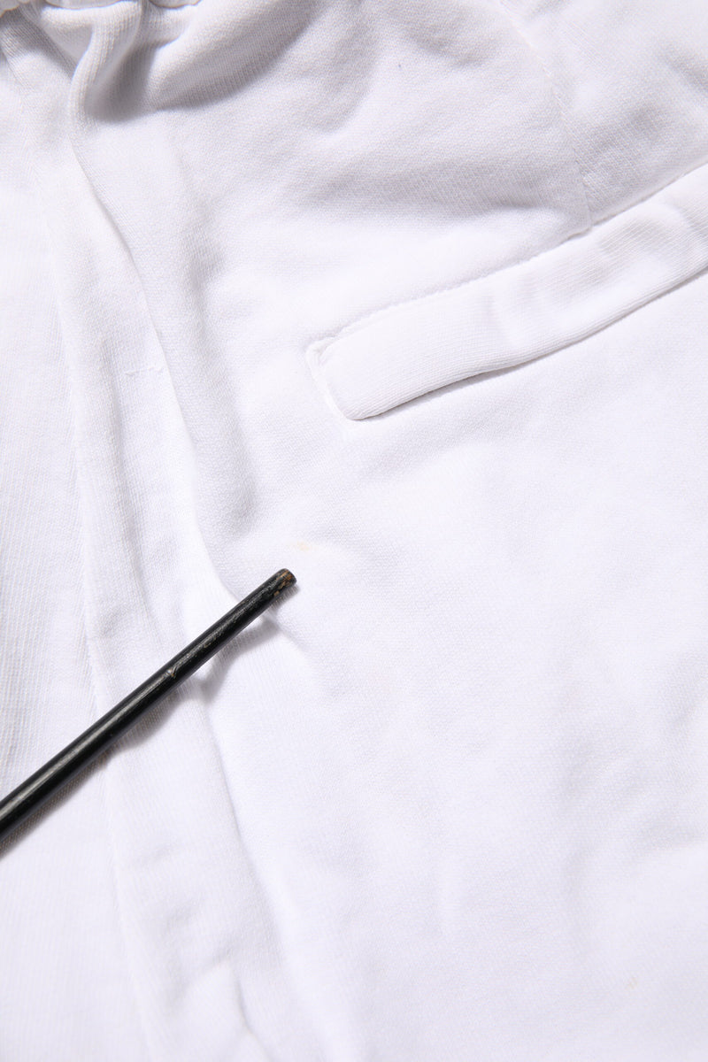 Dolce & Gabbana White Cotton Cargo Trousers Logo Patch Pants