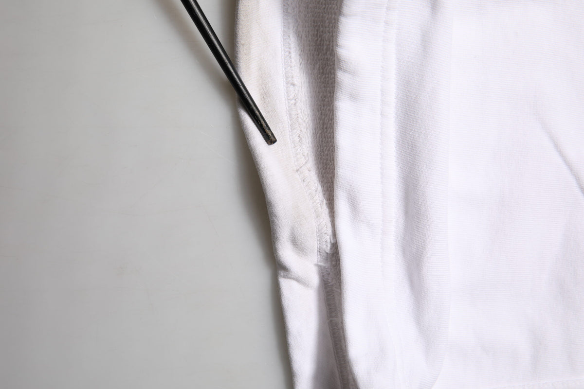 Pantalon cargo blanc en coton Dolce &amp; Gabbana avec logo
