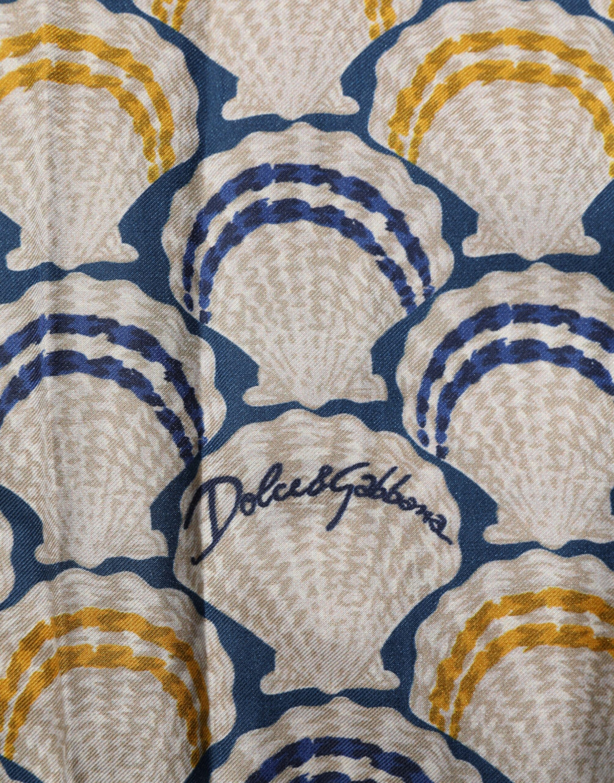 Chemise Dolce &amp; Gabbana en coton et soie crème à imprimé coquillage hawaïen