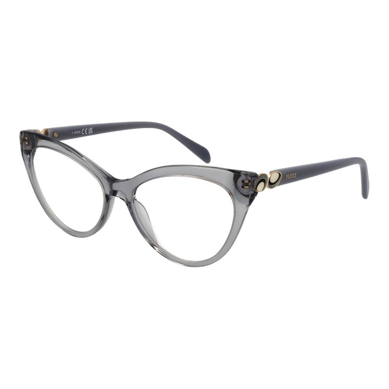 Emilio Pucci Gray Women Glasses Frame - Cat Eye Style