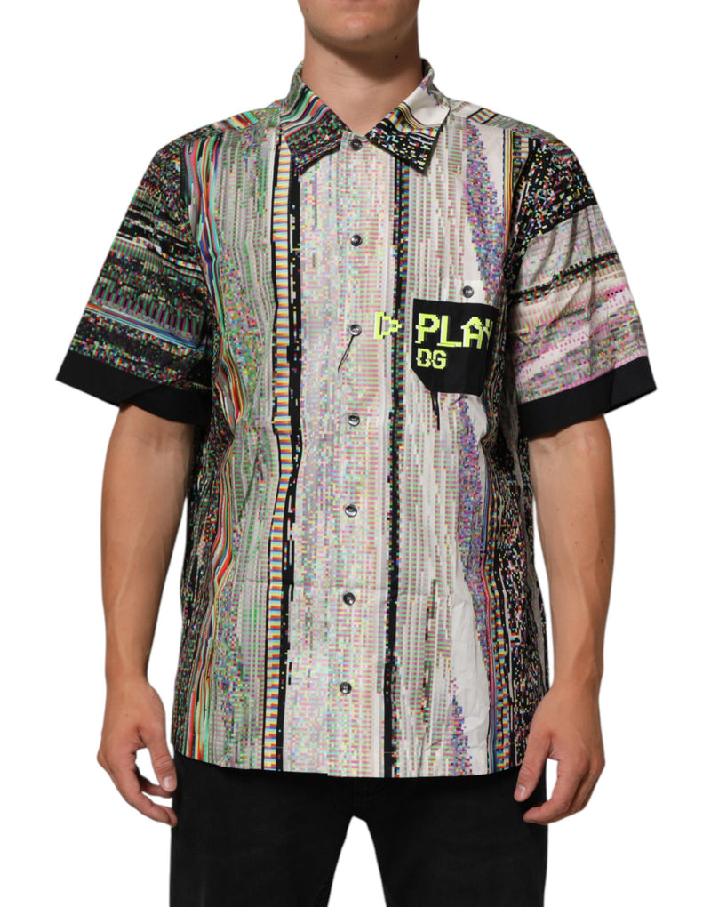 Dolce &amp; Gabbana Multicolor Grafisch Kraag Casual Shirt