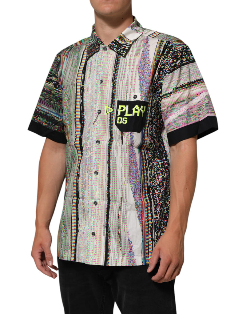 Dolce &amp; Gabbana Multicolor Grafisch Kraag Casual Shirt