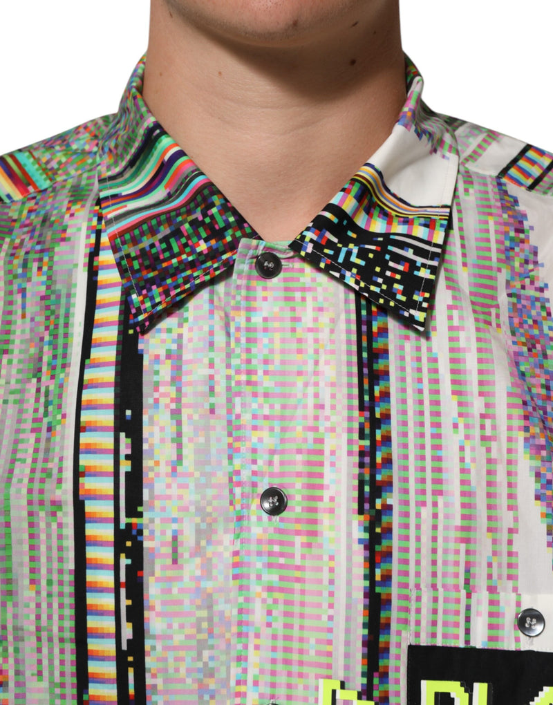 Dolce &amp; Gabbana Multicolor Grafisch Kraag Casual Shirt