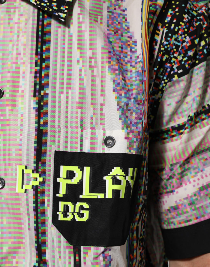 Dolce &amp; Gabbana Multicolor Grafisch Kraag Casual Shirt