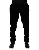 Jean slim en coton noir Dolce &amp; Gabbana