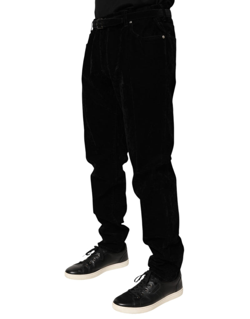 Dolce &amp; Gabbana Zwarte Katoenen Slim Fit Denim Broekjeans