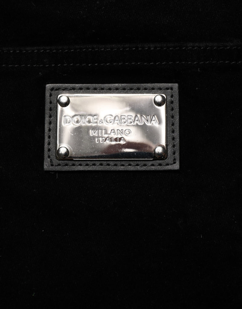 Dolce &amp; Gabbana Zwarte Katoenen Slim Fit Denim Broekjeans